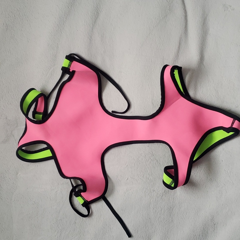 INDAH , REVERSIBLE NEOPRENE ONE-PIECE BIKINI SIZE XS / S - Picture 7 of 10